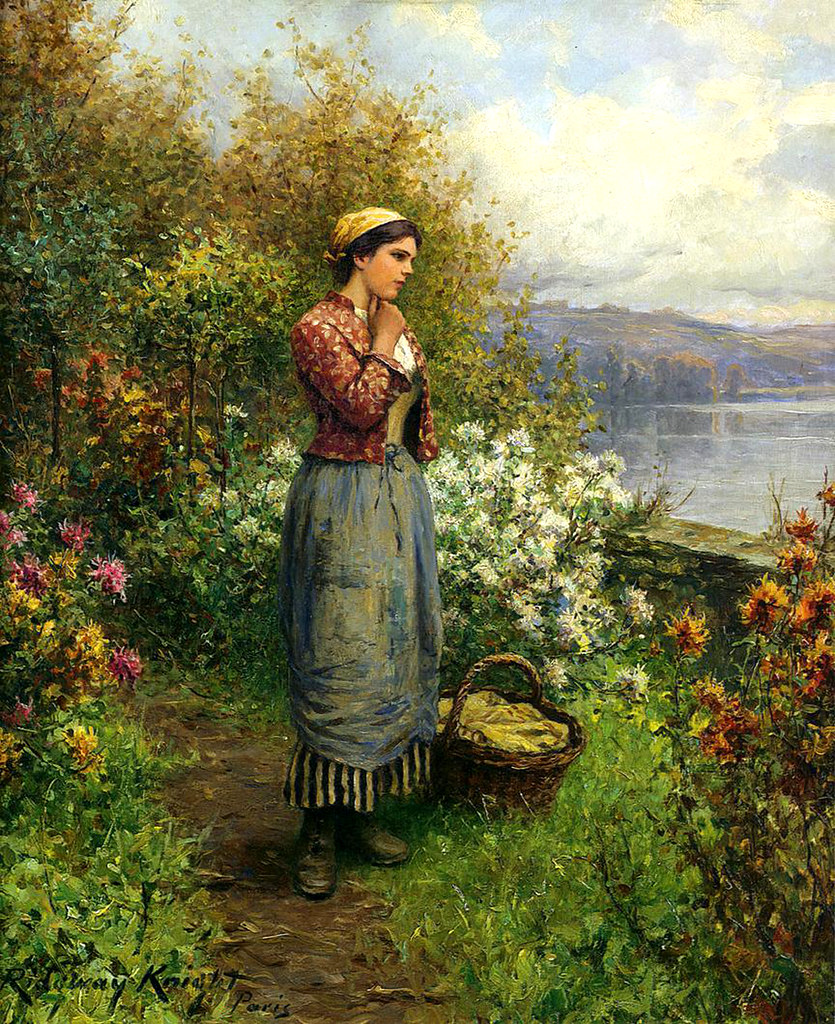 Julia on the Terrace by Daniel Ridgway Knight, 1909