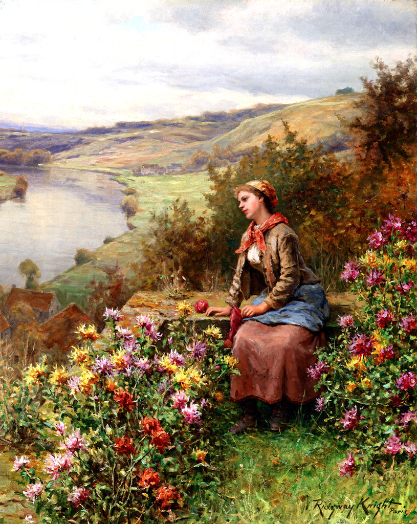 Daydreaming by Daniel Ridgway Knight
