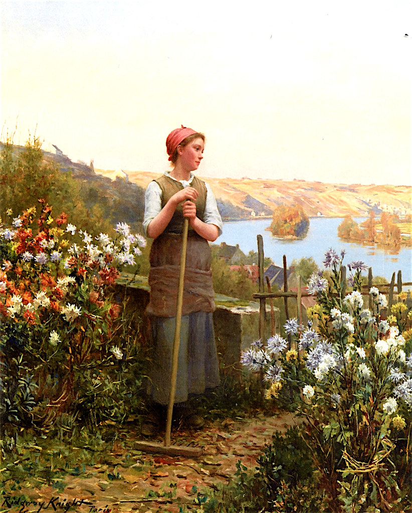 Autumn Evening by Daniel Ridgway Knight