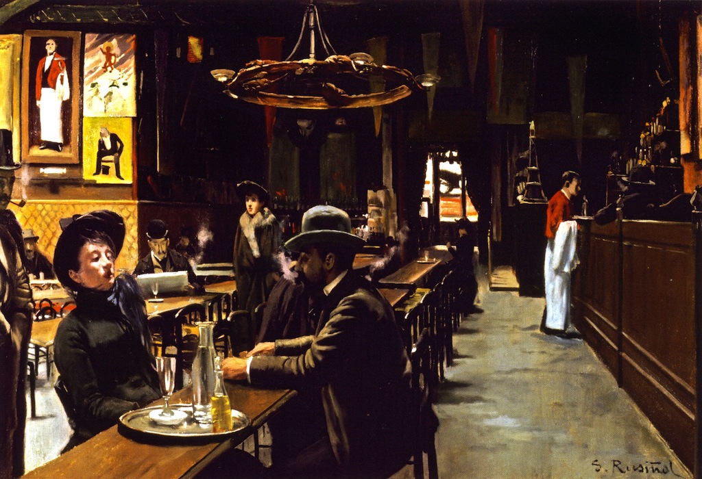 El Cafe de Montmartre by Santiago Rusiñol Prats - 1890