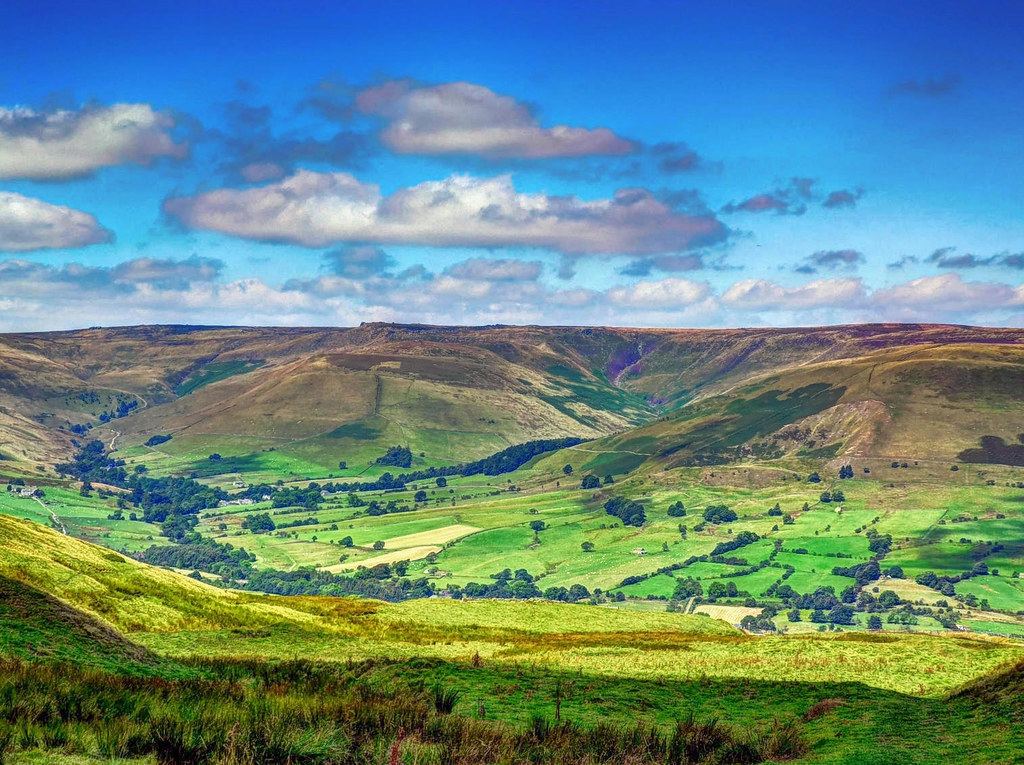 Edale in the Derbyshire Peak District. Credit Baz Richardson, flickr