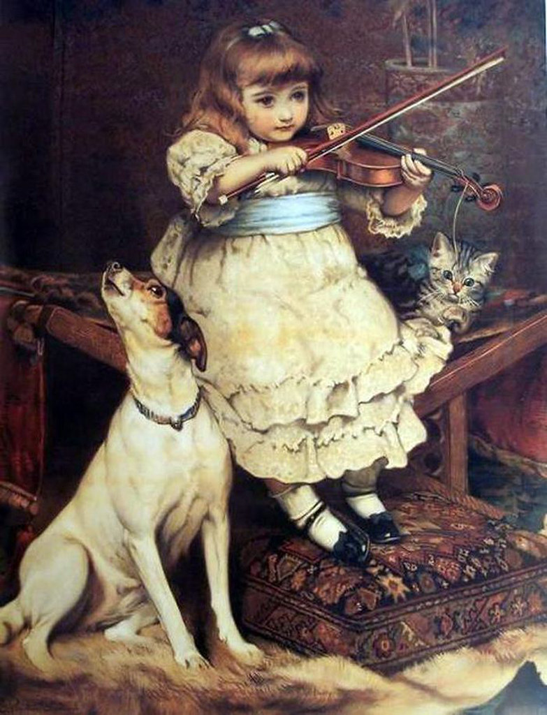 The Broken String by Charles Burton Barber