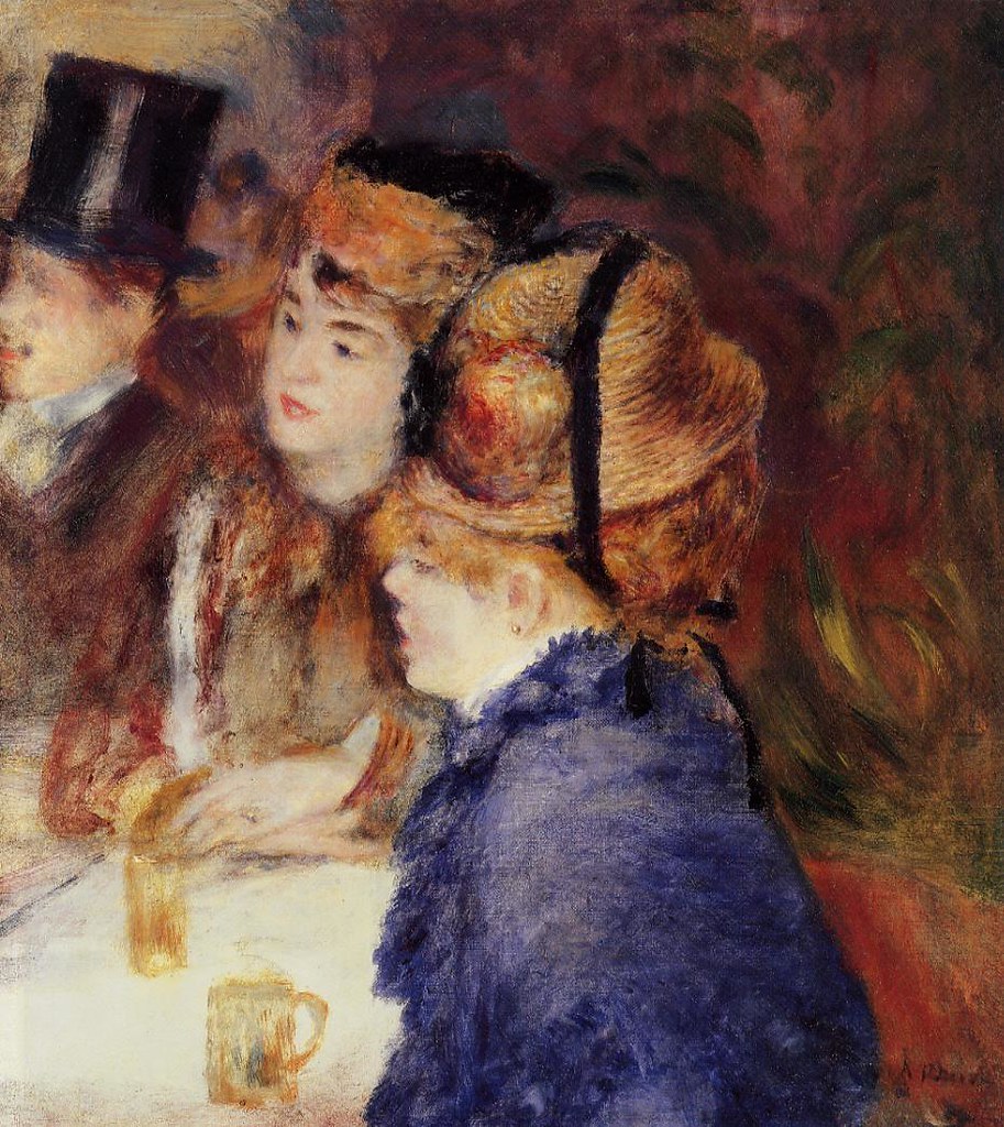 At the Cafe by Pierre Auguste Renoir - 1877