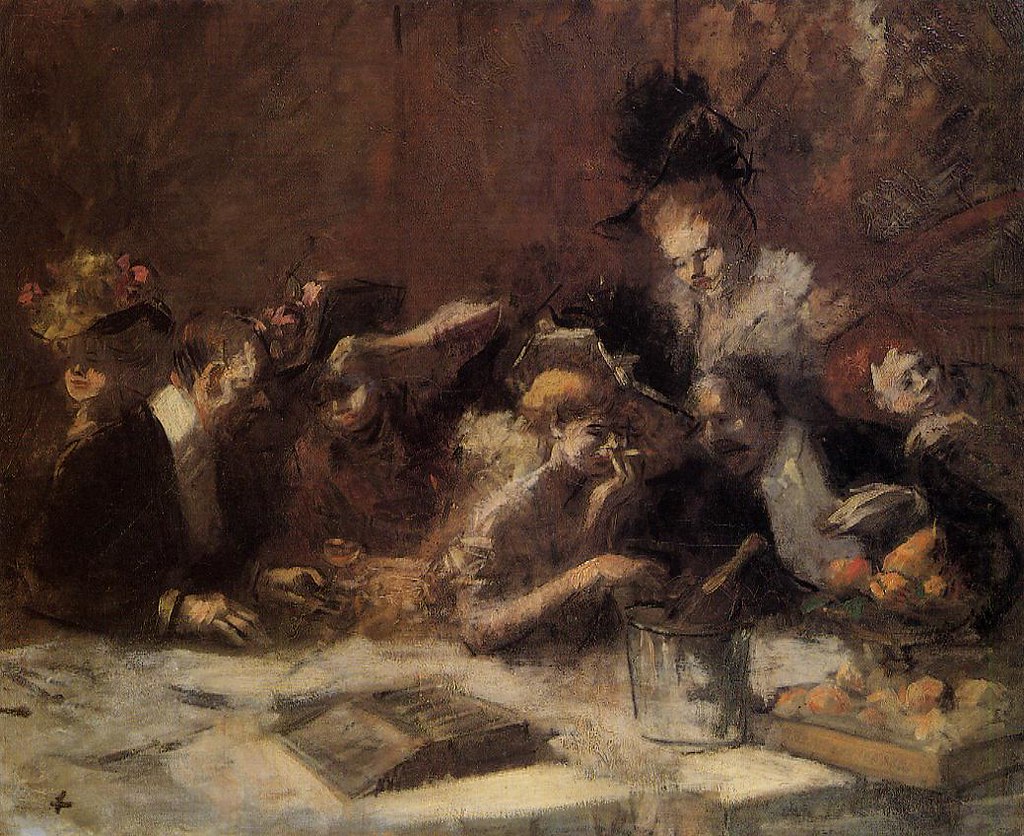 Cafe Maxim, Paris by Jean-Louis Forain