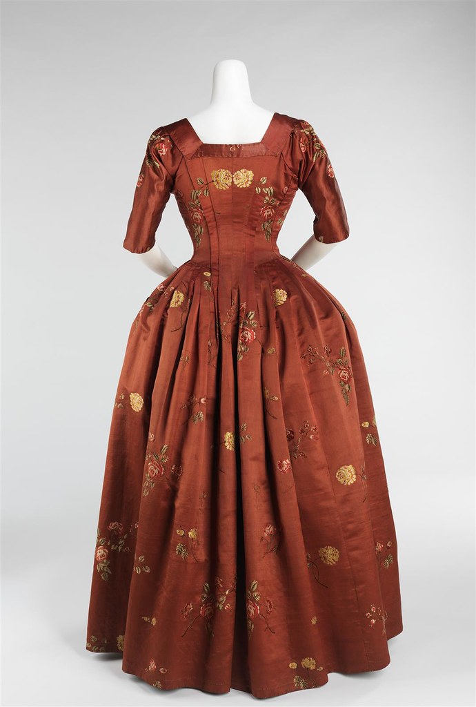 1750. Robe à l'Anglaise. British. Silk