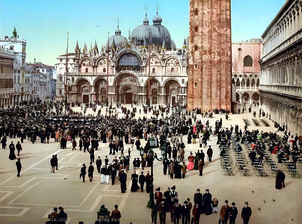 Concert in St. Mark's Place, Venice, Italy