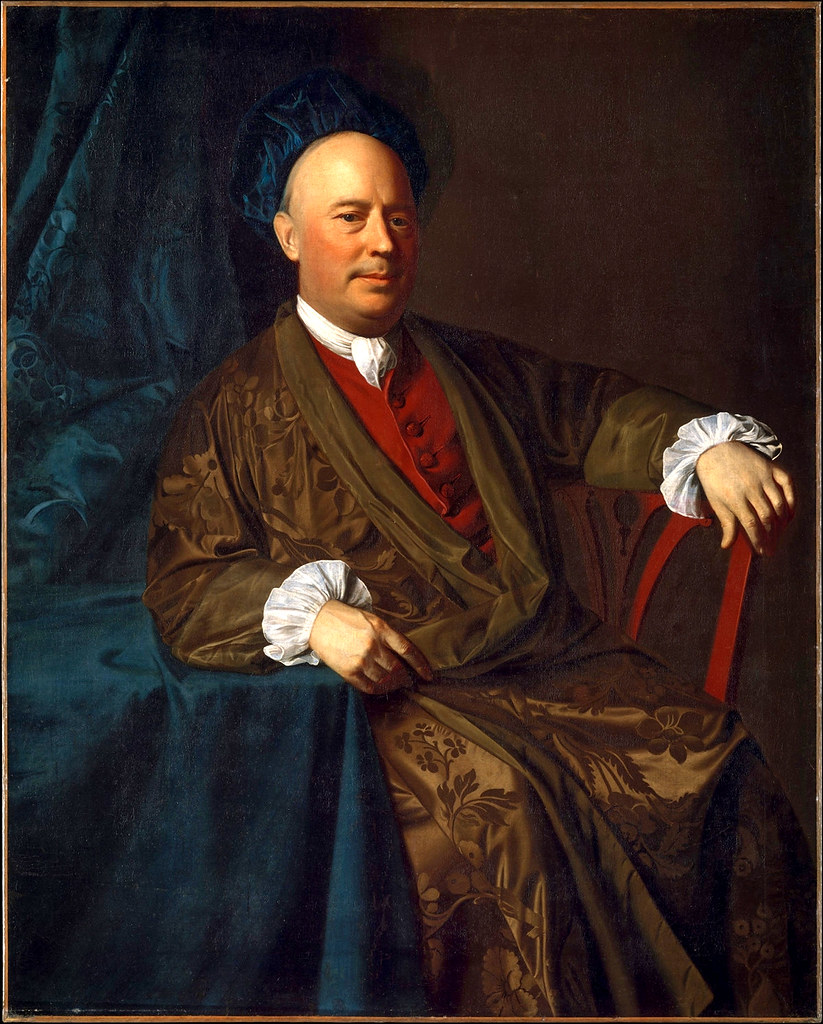 Joseph Sherburne (a wealthy Boston merchant wearing an elegant banyan) by John Singleton Copley, 1770