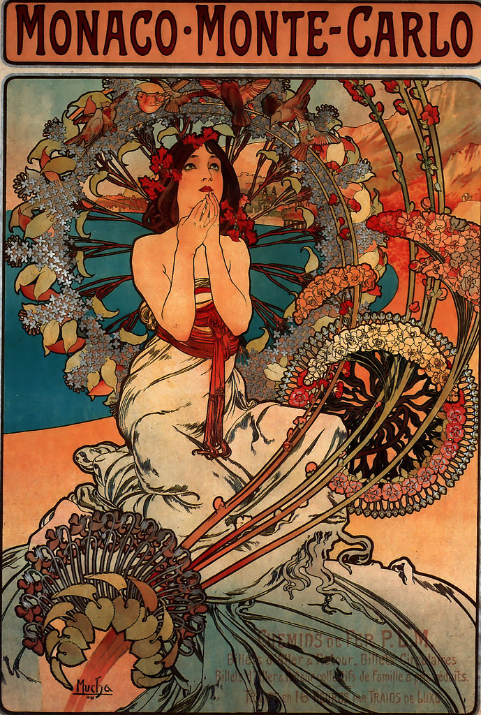 Monaco Monte Carlo by Alfons Mucha