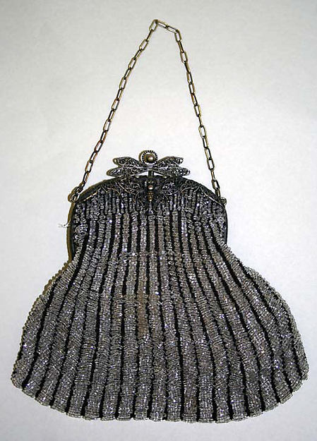 1900. American. Silk, metal, glass. metmuseum