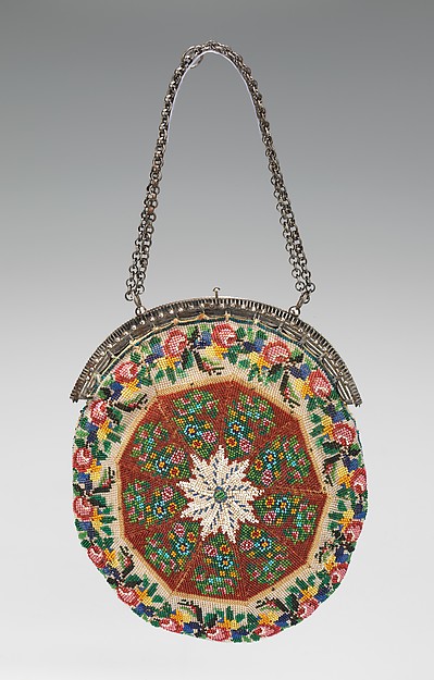 c 1880. Mexican. Glass, linen, silk. metmuseum