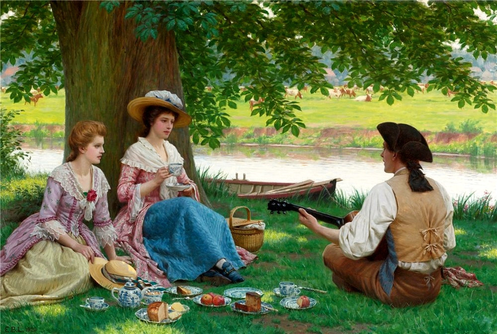 A Picnic Party by Edmund Blair Leighton
