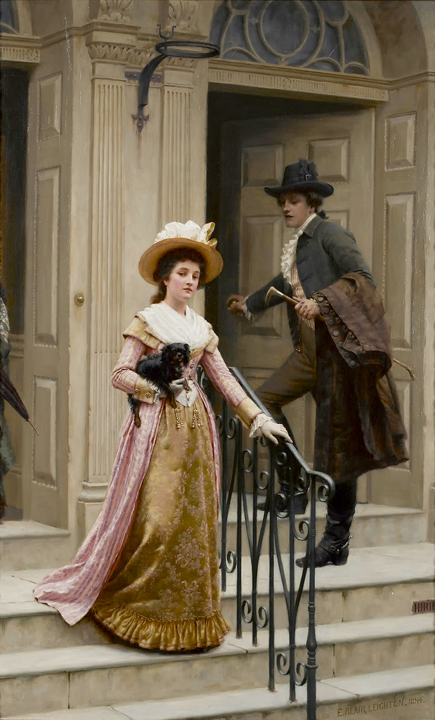 My Next-Door Neighbour by Edmund Blair Leighton