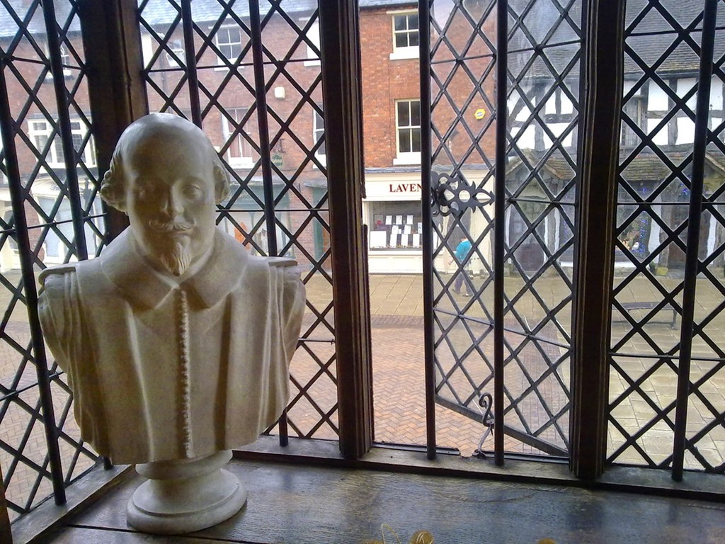 The view towards Henley Street from the upper floor of William Shakespeare's birthplace in Stratford Upon Avon. Credit Ozeye