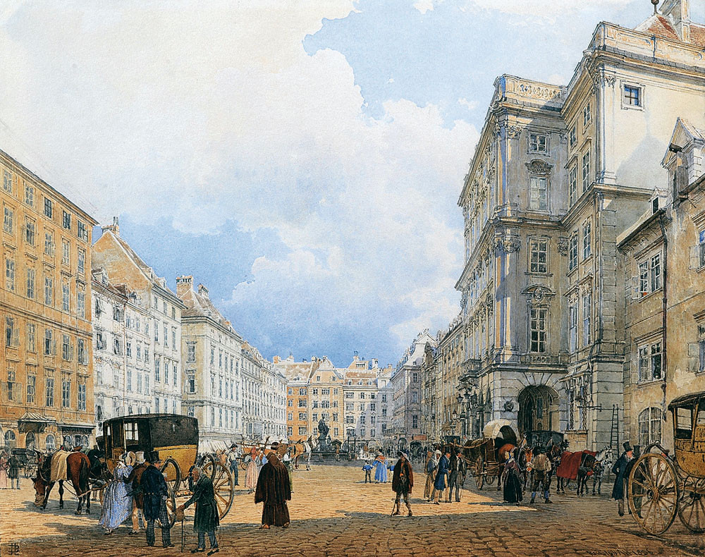 The Neue Markt (Mehlmarkt) by Rudolf von Alt, 1836