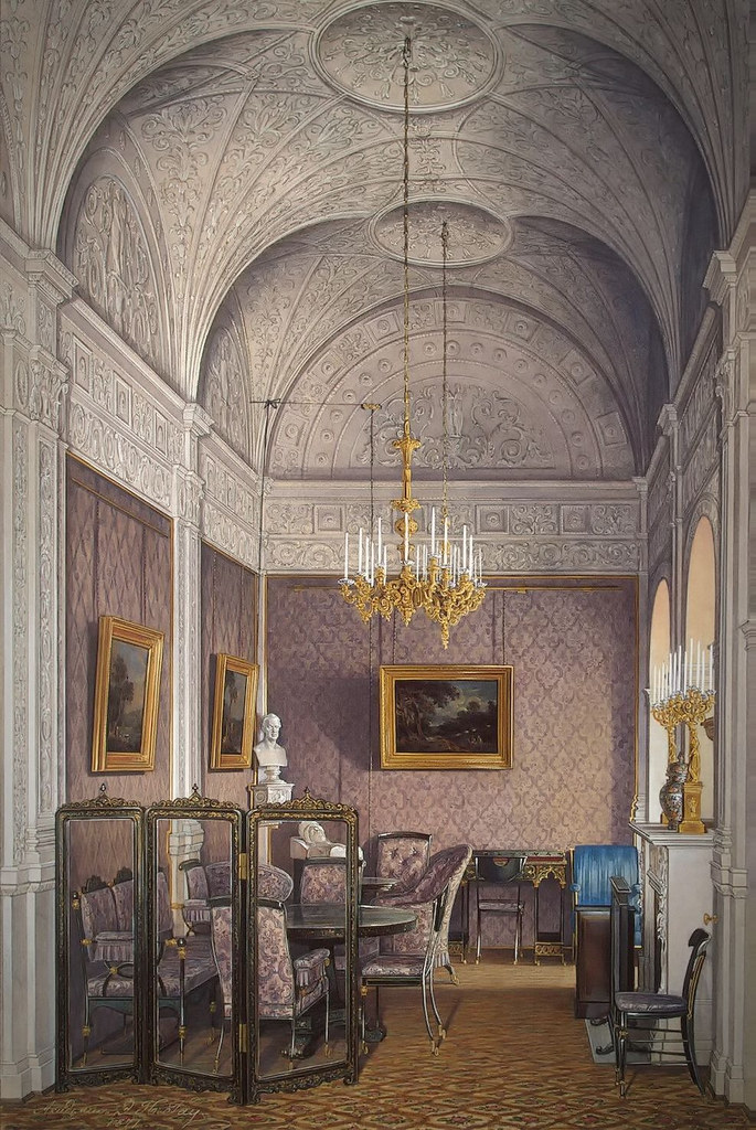 The Boudoir of Empress Alexandra Fyodorovna, 1870