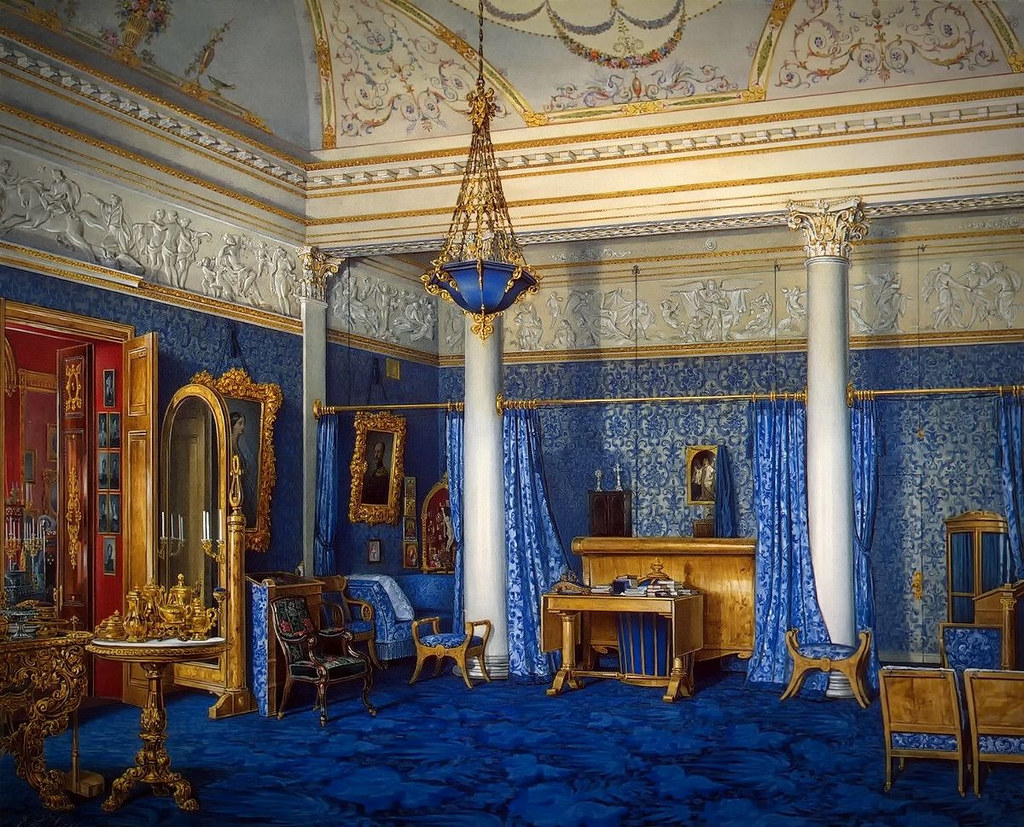 The Bedchamber of Empress Alexandra Fyodorovna, 1858