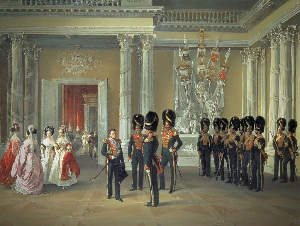 Armorial Hall of the Winter Palace by A.Ladurner, 1834