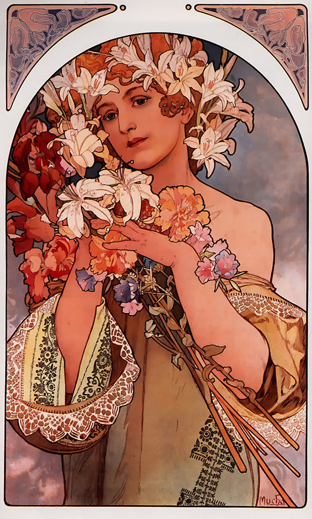 Flower by Alphonse Mucha, 1897