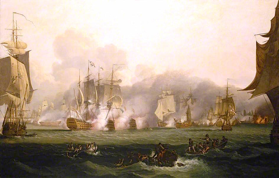 The Battle of Trafalgar, 21 October 1805 by Samuel Drummond