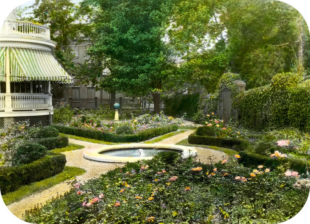 William Albert Smoot, Jr., house, 220 North Washington Street, Alexandria, Virginia. Rose garden