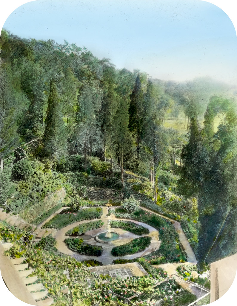 'Laurelton Hall', Louis Tiffany Foundation, Laurel Hollow, Cold Spring Harbor, New York. Octagonal garden
