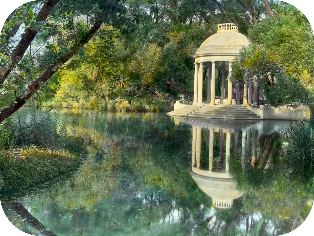 'Weld,' Larz Anderson house, 151 Newton Street, Brookline, Massachusetts. Temple in water garden