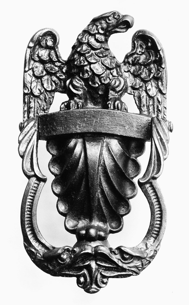 Eagle Door Knocker, 1800. Cast iron. metmuseum