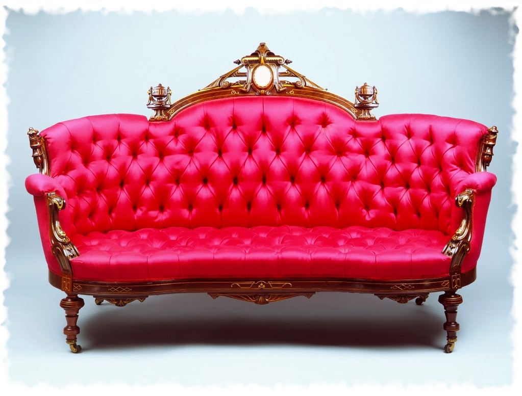 1870 Sofa. American. Rosewood, ash, pine, mother-of-pearl. metmuseum