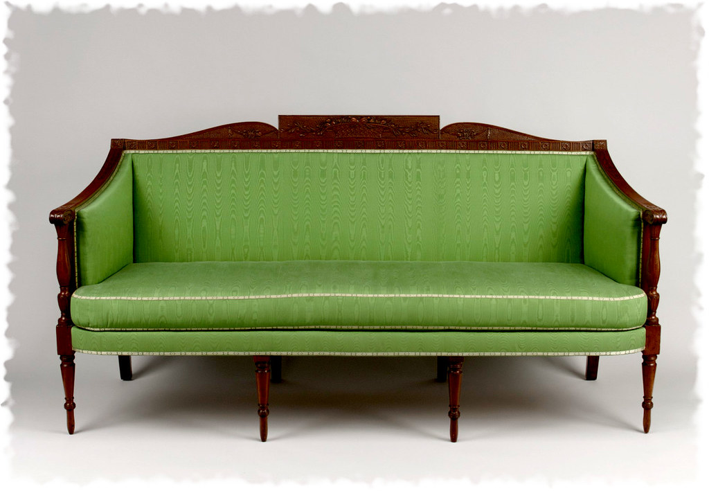 1800 Sofa. American. Mahogany, white pine, birch. metmuseum