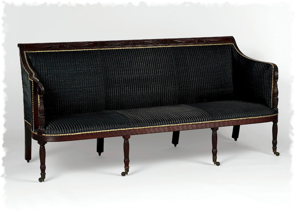 1810 Sofa. American. Mahogany, white pine, tulip poplar. metmuseum