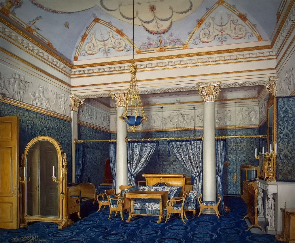 The Bedchamber of Empress Alexandra Fyodorovna, 1869