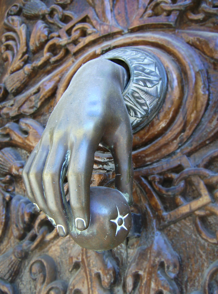 Hand door knocker, Trujillo, Spain. Credit Julius Eugen