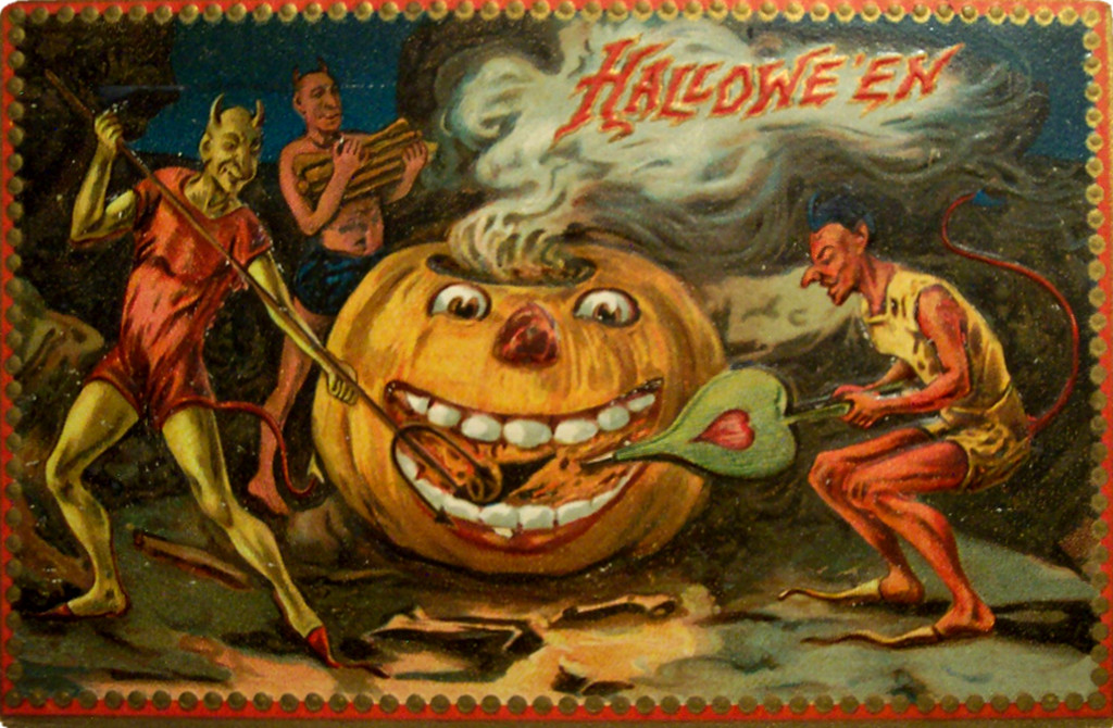 Vintage Halloween Postcard. Credit Dave, flickr
