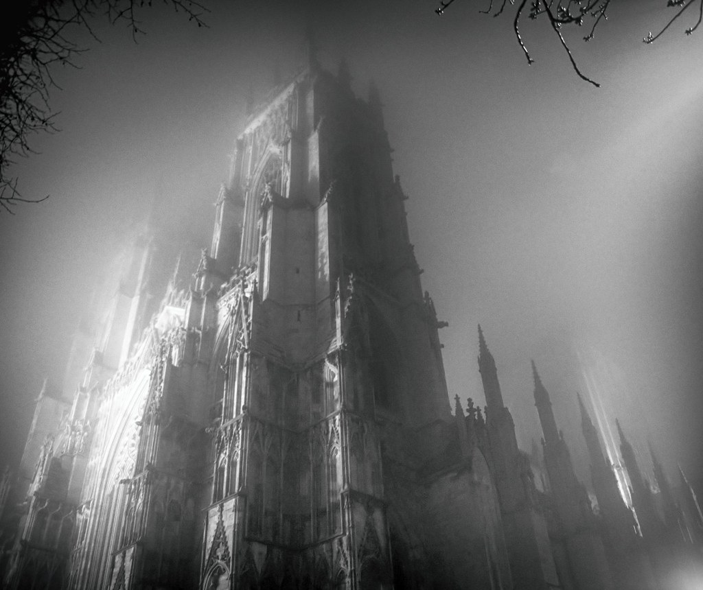 York Minster on a foggy night. Credit Karli Watson