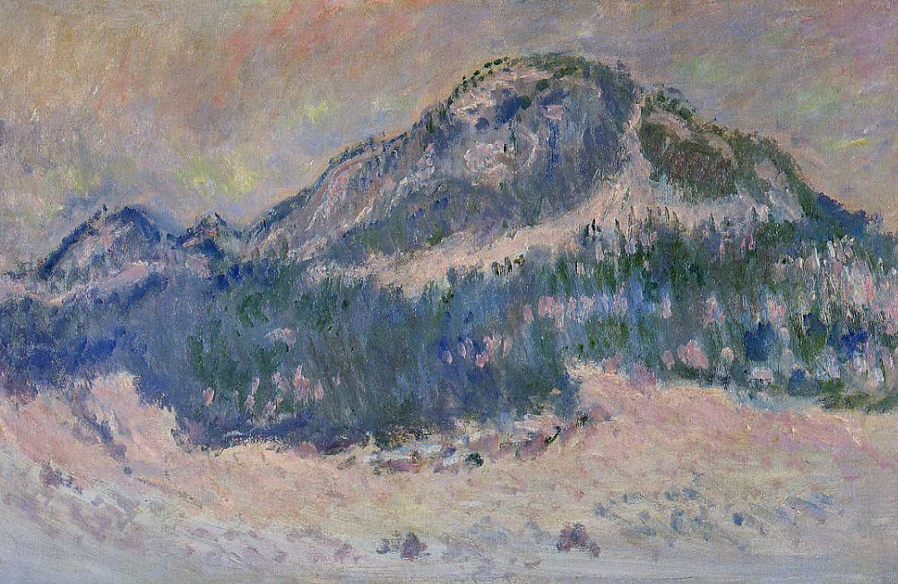 Mount Kolsaas, Rose Reflection by Claude Oscar Monet - 1895