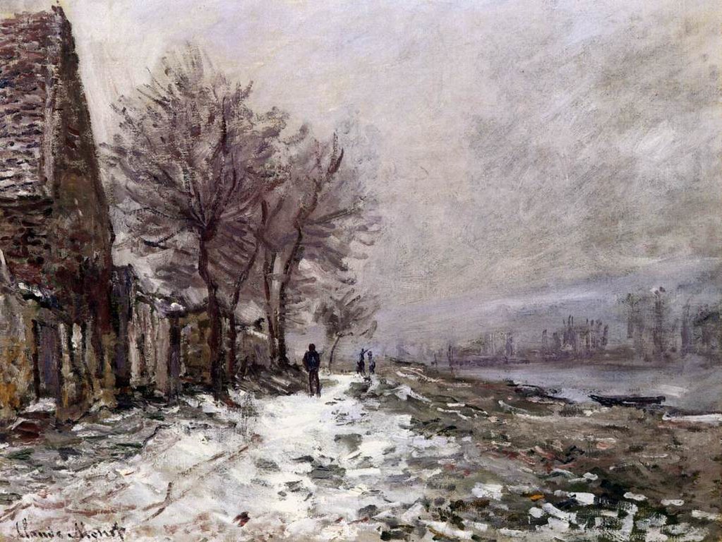 Lavacourt in Winter by Claude Oscar Monet - 1879