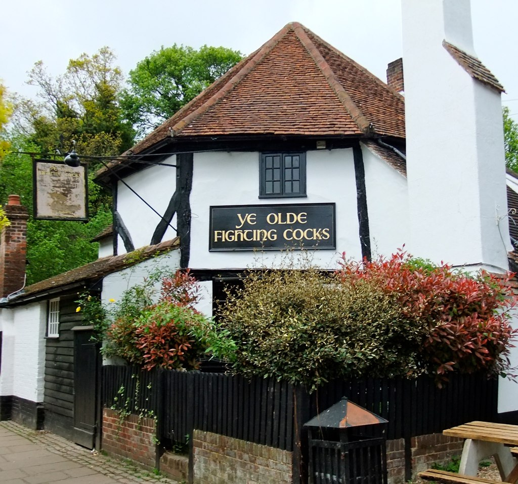 Ye Olde Fighting Cocks public house in St Albans, Hertfordshire. Photo credit guylaine_lheureux