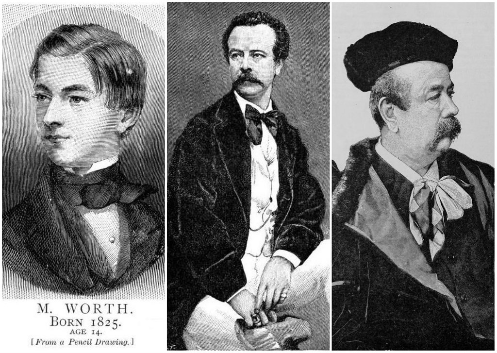 Charles Frederick Worth. At ages 14, 30, and 69