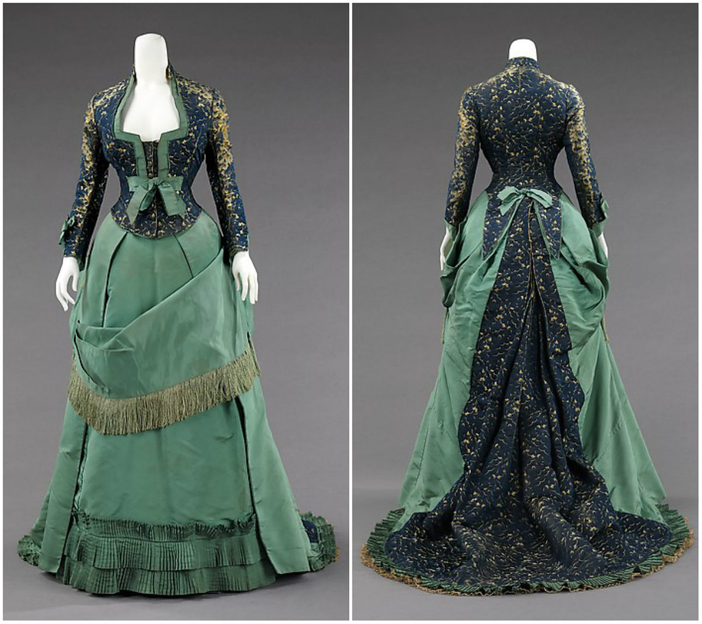 1875. Afternoon Dress. Silk. metmuseum