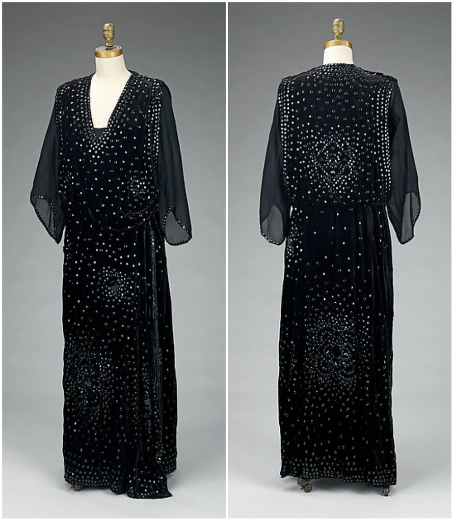 1918 Dinner Dress. Silk synthetic. metmuseum