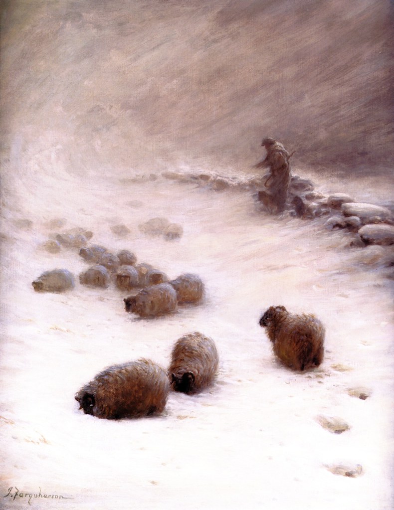 Blow, Blow, Thou Wintery Wind by Joseph Farquharson