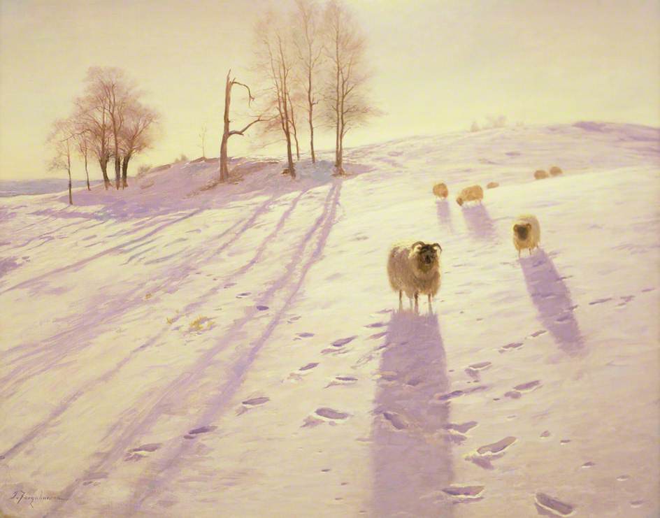 When Snow the Pasture Sheets by Joseph Farquharson