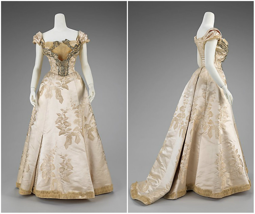 1895. Ball Gown. French. Silk. metmuseum