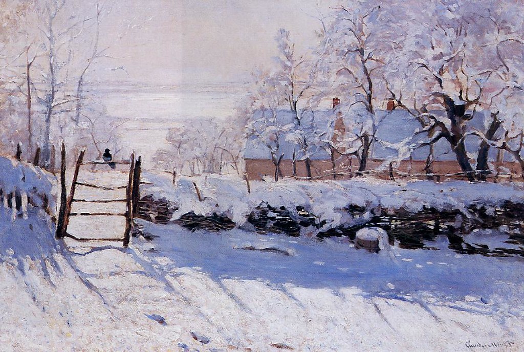 The Magpie by Claude Oscar Monet - 1869