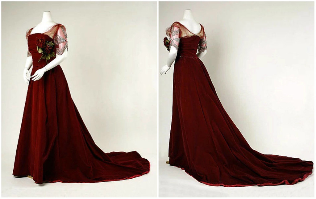 1898. Evening gown. Silk. metmuseum