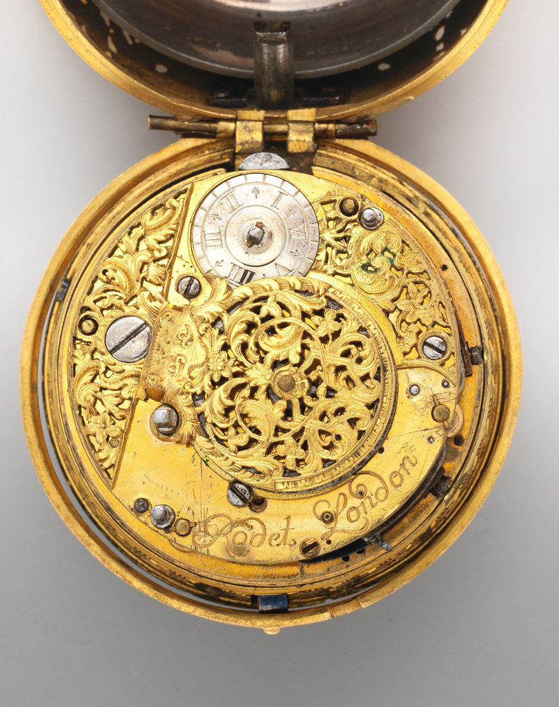 1740. Watch. British, London. Gold, enamel. metmuseum