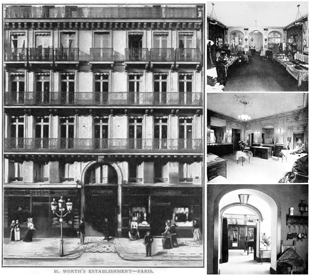 House of Worth, 7 rue de la Paix, Paris, and Paris and Biarritz salons