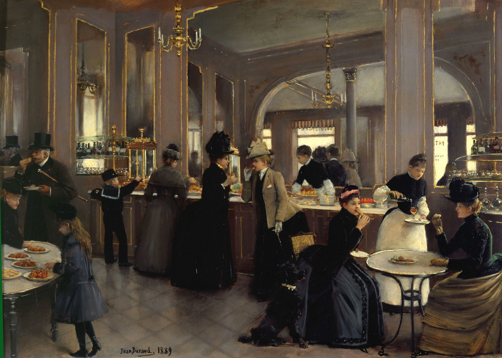 La Patisserie Gloppe au Champs Elyssées by Jean-Georges Béraud , 1889
