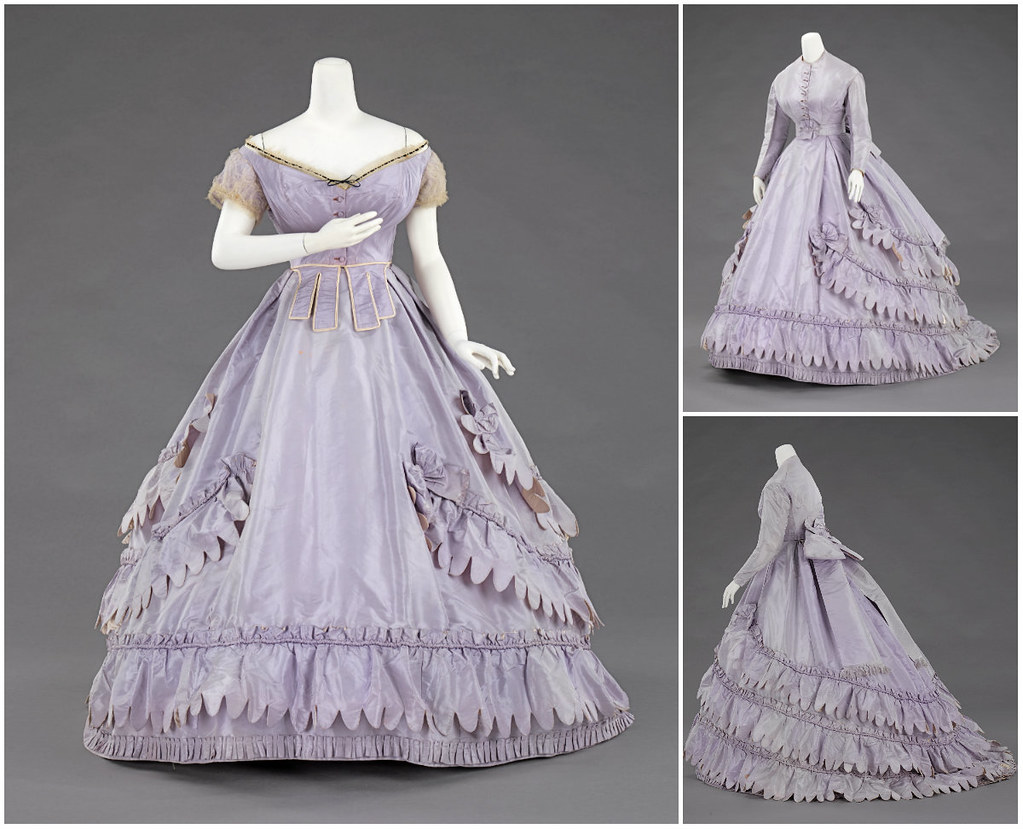 1862. Evening ensemble. Silk. metmuseum
