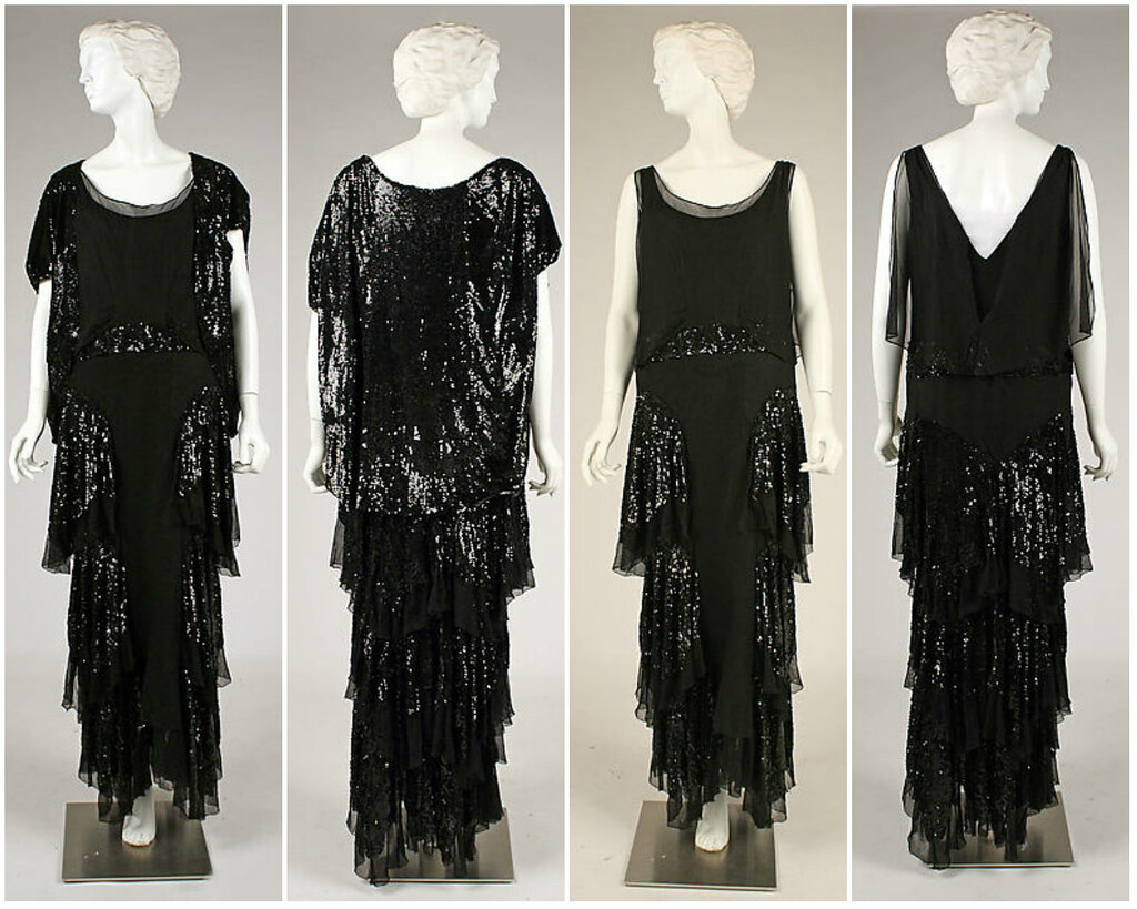 1930s Evening ensemble. Silk, plastic. metmuseum